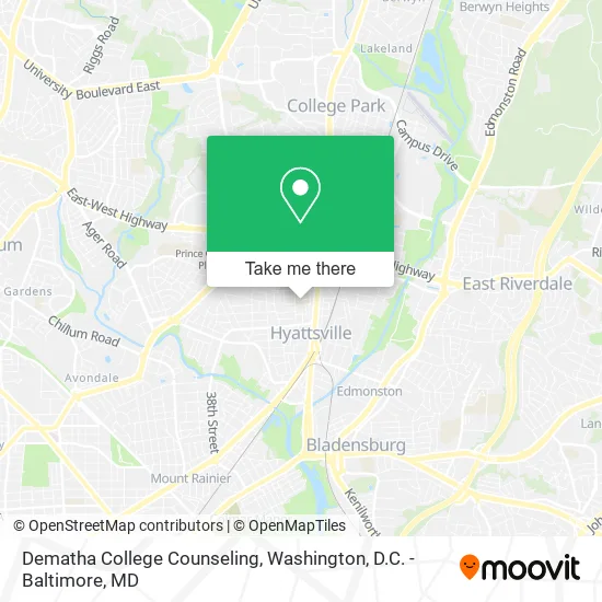 Mapa de Dematha College Counseling