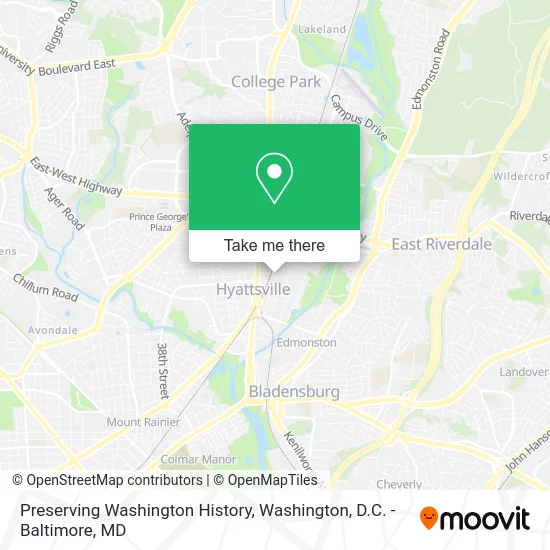 Preserving Washington History map