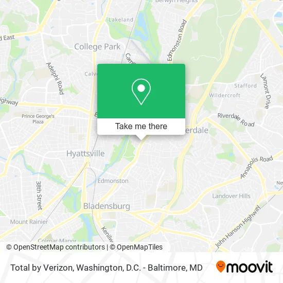 Total by Verizon map