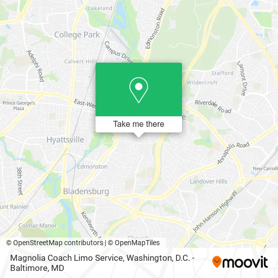 Mapa de Magnolia Coach Limo Service
