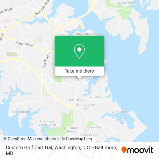 Custom Golf Cart Gal map