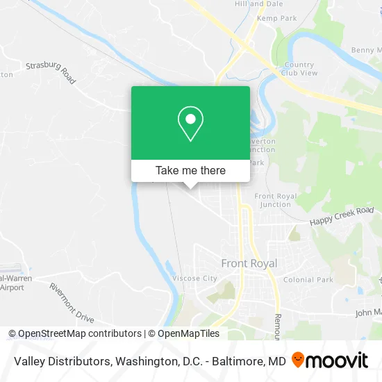 Valley Distributors map