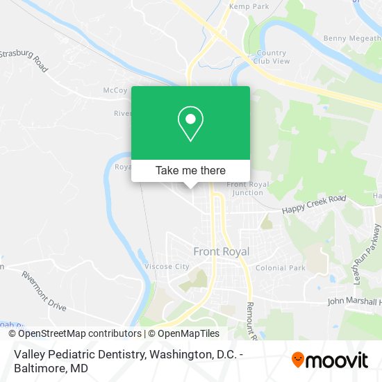 Valley Pediatric Dentistry map