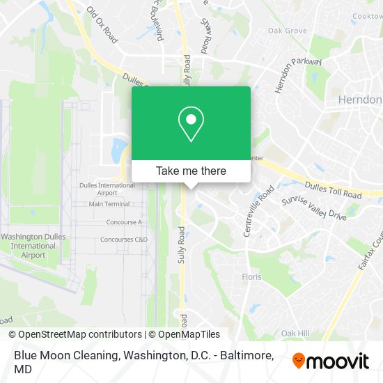 Blue Moon Cleaning map