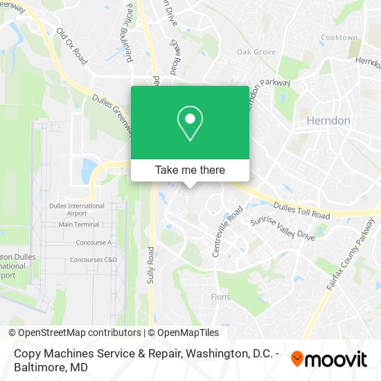 Copy Machines Service & Repair map