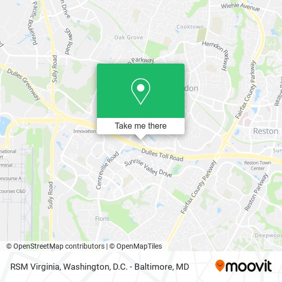 Mapa de RSM Virginia