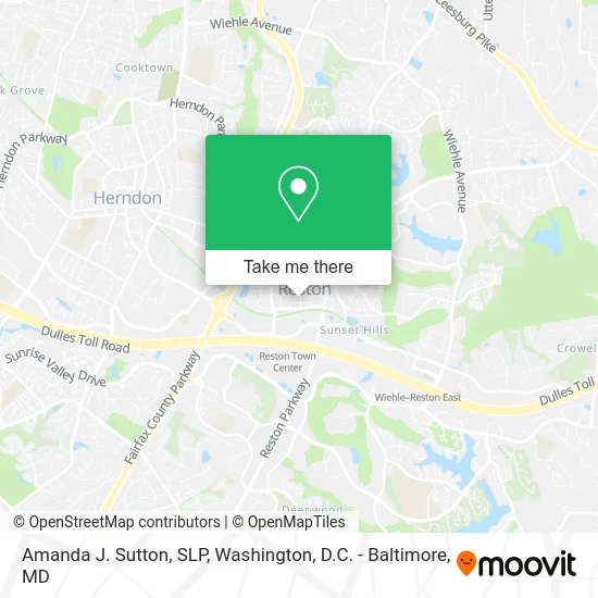 Amanda J. Sutton, SLP map