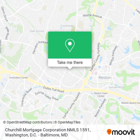 Churchill Mortgage Corporation NMLS 1591 map