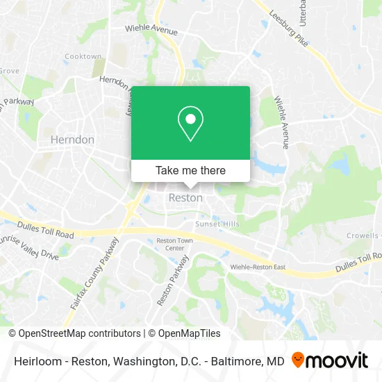 Heirloom - Reston map