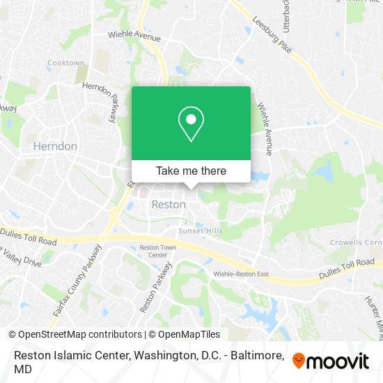 Mapa de Reston Islamic Center