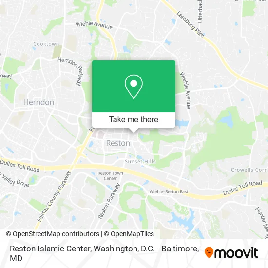 Reston Islamic Center map