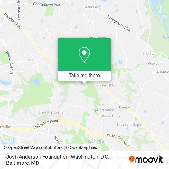 Mapa de Josh Anderson Foundation