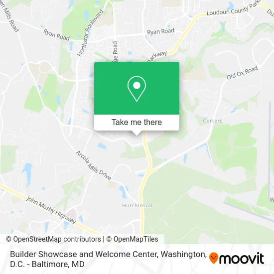 Builder Showcase and Welcome Center map