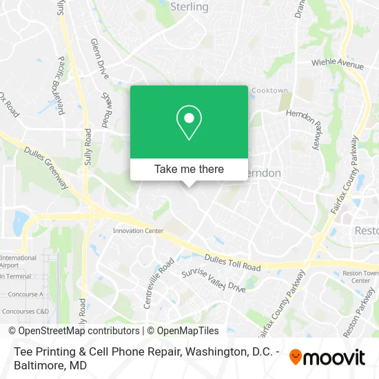 Tee Printing & Cell Phone Repair map