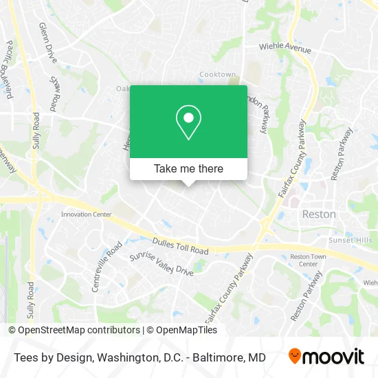 Tees by Design map
