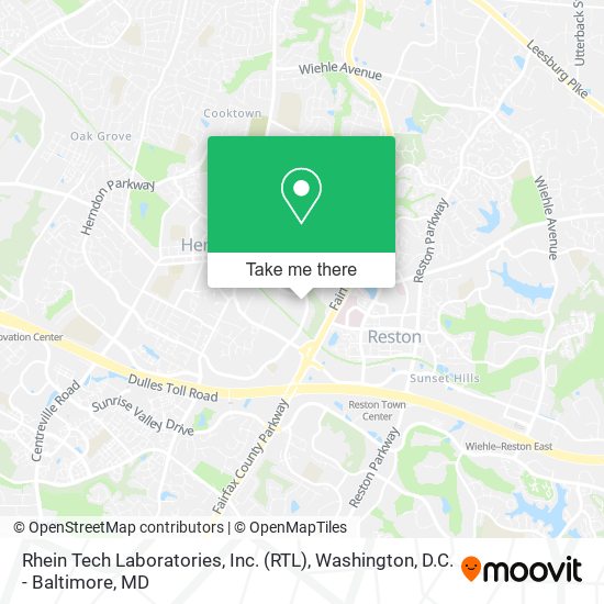 Rhein Tech Laboratories, Inc. (RTL) map