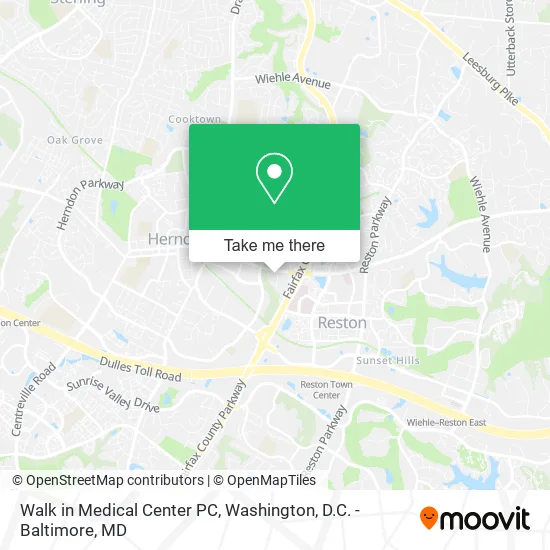 Walk in Medical Center PC map