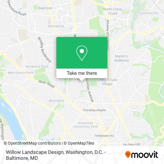 Willow Landscape Design map