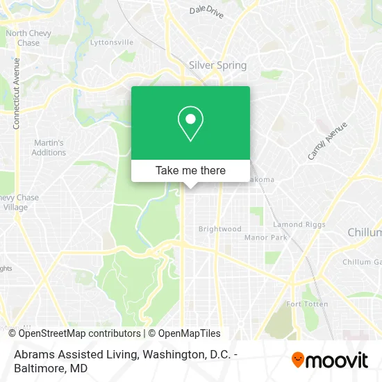 Abrams Assisted Living map