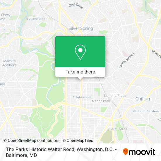 Mapa de The Parks Historic Walter Reed