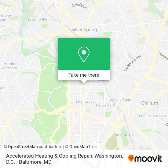 Mapa de Accelerated Heating & Cooling Repair