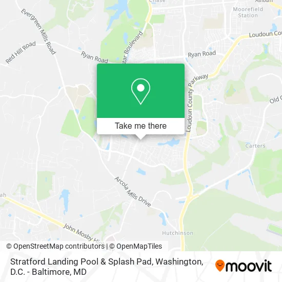 Stratford Landing Pool & Splash Pad map