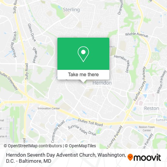 Herndon Seventh Day Adventist Church map