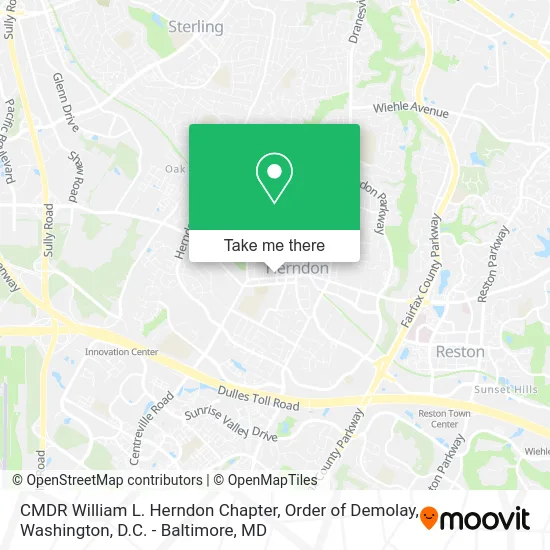 CMDR William L. Herndon Chapter, Order of Demolay map