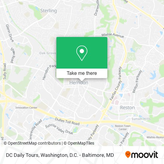 Mapa de DC Daily Tours