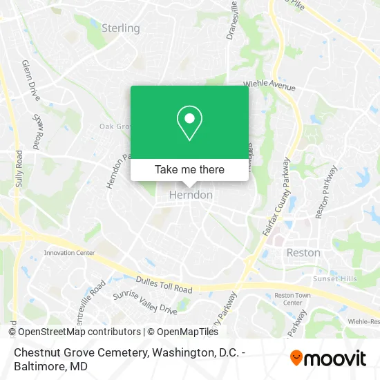 Chestnut Grove Cemetery map