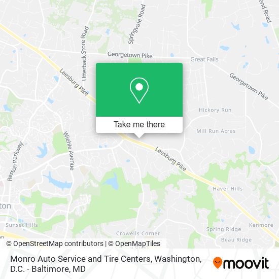 Monro Auto Service and Tire Centers map