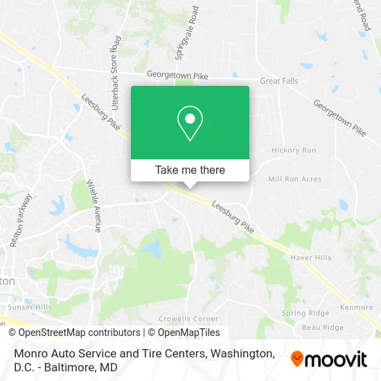 Monro Auto Service and Tire Centers map