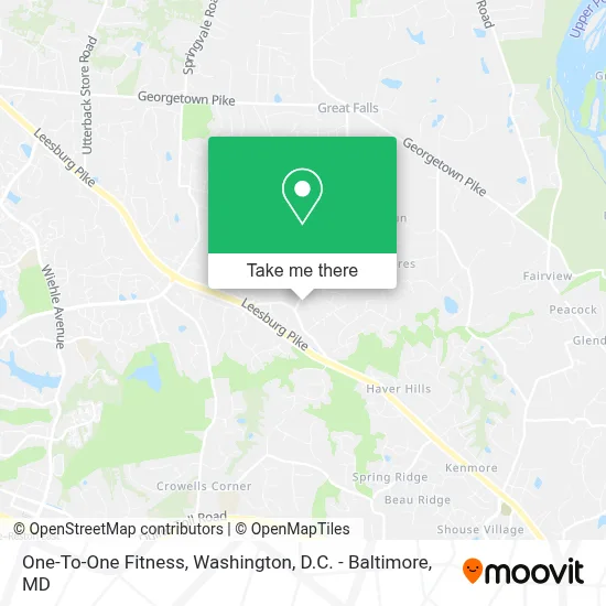 One-To-One Fitness map