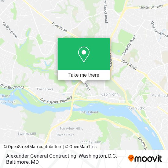 Alexander General Contracting map