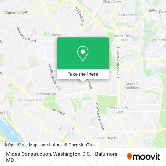 Midas Construction map