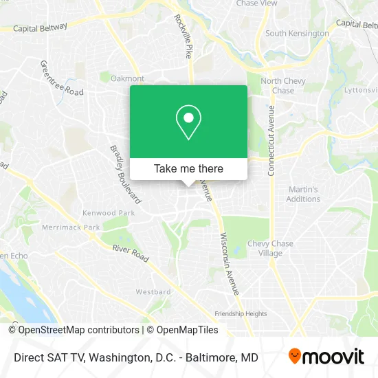 Direct SAT TV map