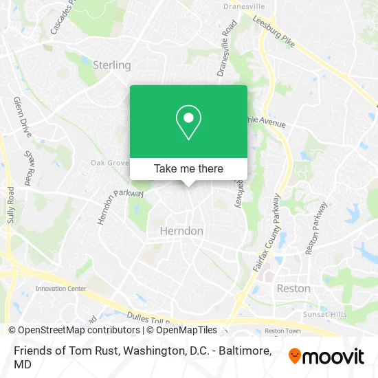 Friends of Tom Rust map