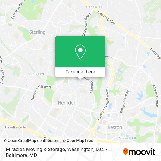 Miracles Moving & Storage map