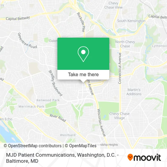 MJD Patient Communications map