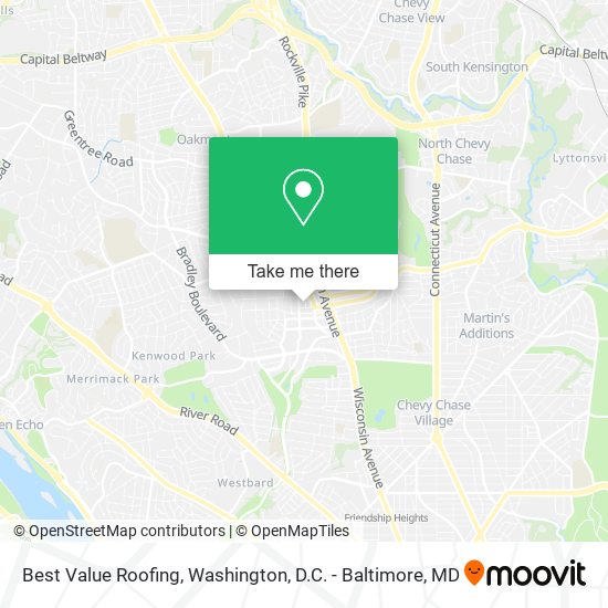 Best Value Roofing map