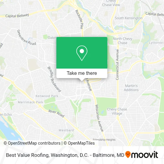 Best Value Roofing map