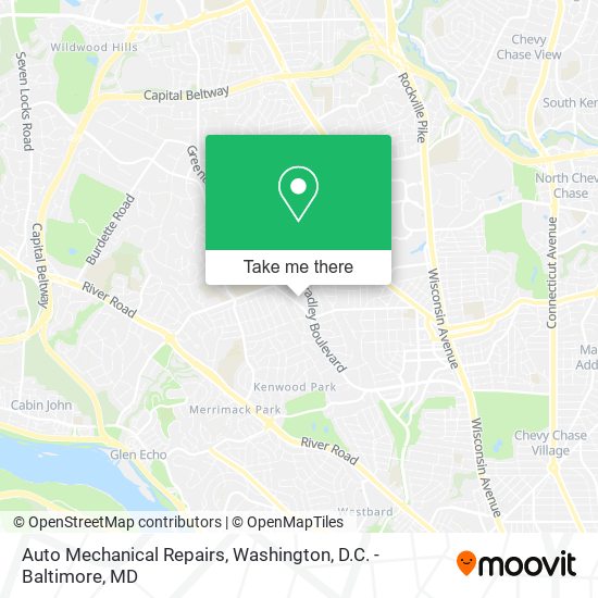 Auto Mechanical Repairs map