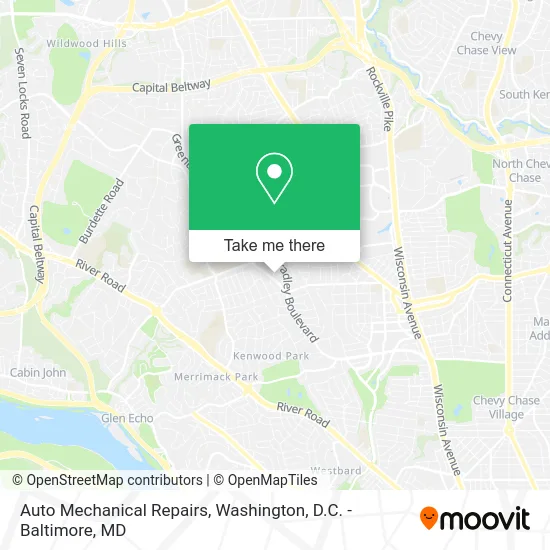 Auto Mechanical Repairs map