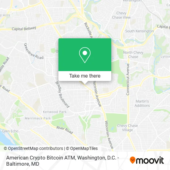 Mapa de American Crypto Bitcoin ATM
