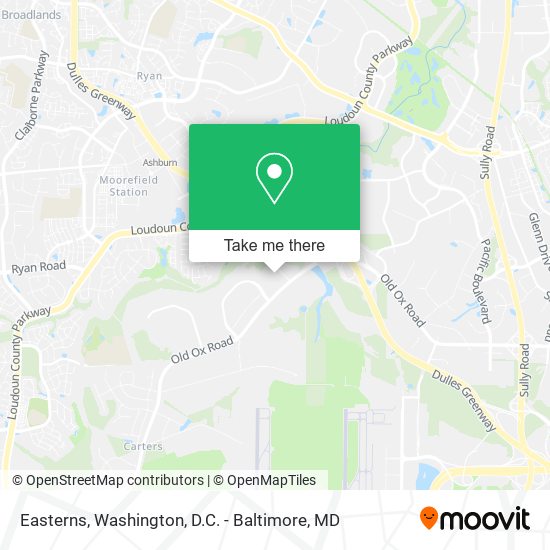 Easterns map