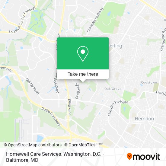 Mapa de Homewell Care Services