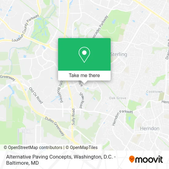 Alternative Paving Concepts map