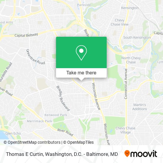 Mapa de Thomas E Curtin