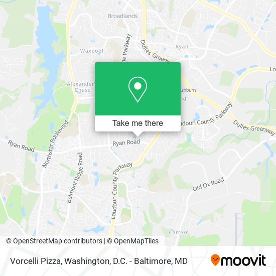 Vorcelli Pizza map
