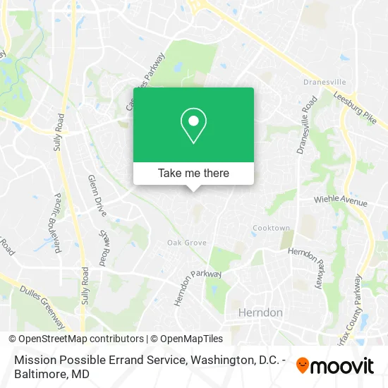 Mission Possible Errand Service map